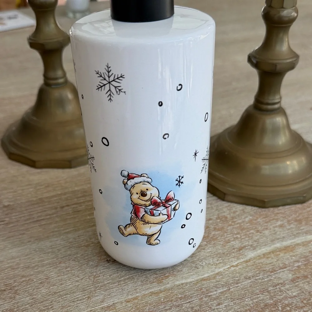 Disney Winnie the Pooh Christmas Soap Dispenser with black pump